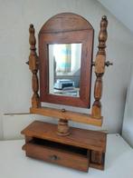 Vintage kapspiegel met lade, Antiek en Kunst, Ophalen, Rechthoekig, Minder dan 50 cm, Minder dan 100 cm