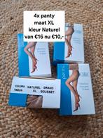 4x 15 den panty XL Naturel, Kleding | Dames, Leggings, Maillots en Panty's, Nieuw, Ophalen of Verzenden, X, Panty