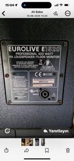 Eurolive e1520 behringer2x 200€, Ophalen of Verzenden, Gebruikt, Minder dan 500 watt, P.A.