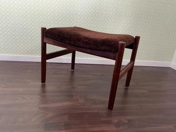 Vintage Deens design voetenbank/kruk beschikbaar voor biedingen