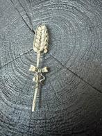 Zilveren Korenaar met Strik - Symbool van Nieuw Begin, Antiek en Kunst, Ophalen of Verzenden, Zilver