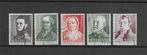 Nederland 1941, NVPH 392 t/m 396, Gestempeld., Postzegels en Munten, Postzegels | Nederland, Verzenden, Na 1940, Gestempeld
