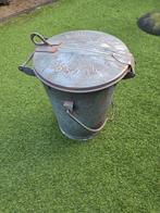 Zinken afvalemmer prullenbak Eindhoven, Huis en Inrichting, Woonaccessoires | Prullenbakken, Ophalen of Verzenden, Gebruikt, Minder dan 50 cm