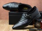 Zwarte nette loafers heren moccassin instappers sjieke, Verzenden, Nieuw, Zwart, Loafers