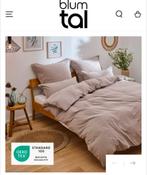 Blumtal Iven Dekbedovertrekset - Taupe - 155x220, Eenpersoons, Beige, Dekbedovertrek, Nieuw