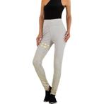 Legging grijs goud glitter S/M, Legging, Maat 36/38 (S), Nieuw, Ophalen of Verzenden