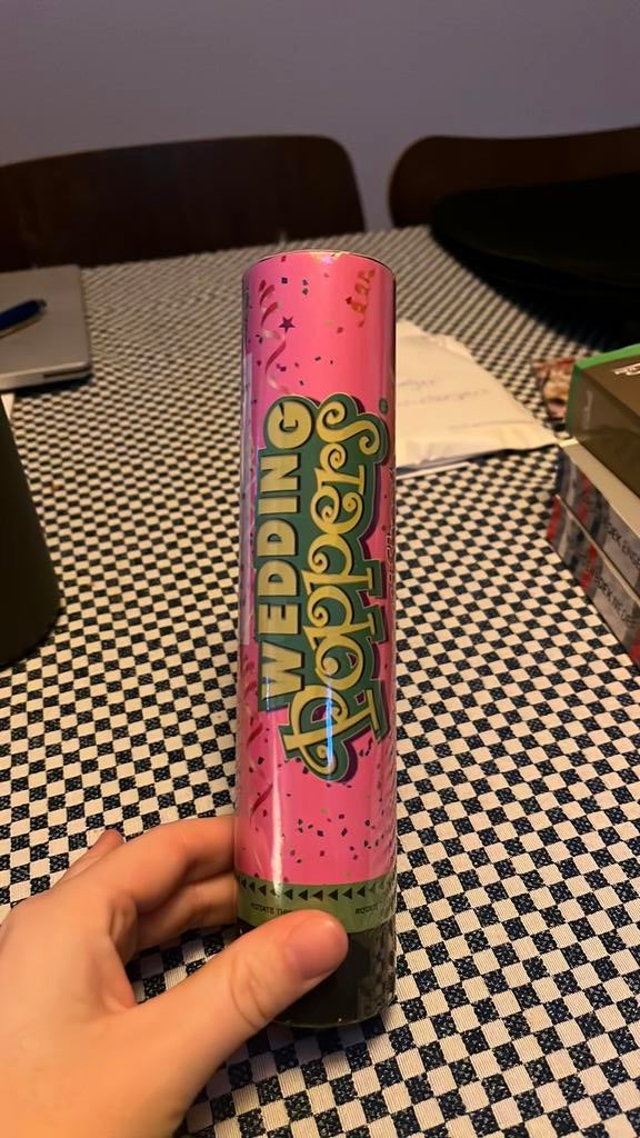 Party popper (wedding) - gratis, Ophalen, Zo goed als nieuw, Trommel