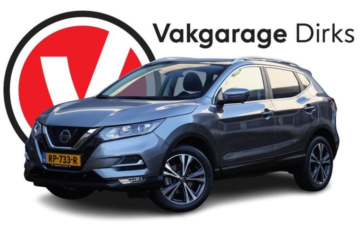 Nissan Qashqai 1.2 N-Connecta ✅ Pano ✅ 360 ✅ Trekhaak, Auto's, Nissan, Bedrijf, Te koop, Qashqai, 360° camera, ABS, Achteruitrijcamera