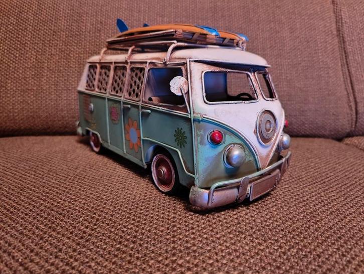 VW Hippie Bus Spaarpot met Fotolijst, Hobby en Vrije tijd, Modelauto's | 1:18, Zo goed als nieuw, Auto, Overige merken, Ophalen