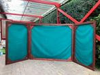 Houten 3 frame winddoek windscherm, Ophalen of Verzenden, Gebruikt