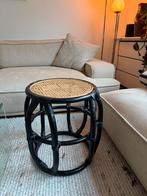 Rotan/webbing bijzettafeltje/krukje Sissy Boy, Ophalen, Gebruikt, Hout