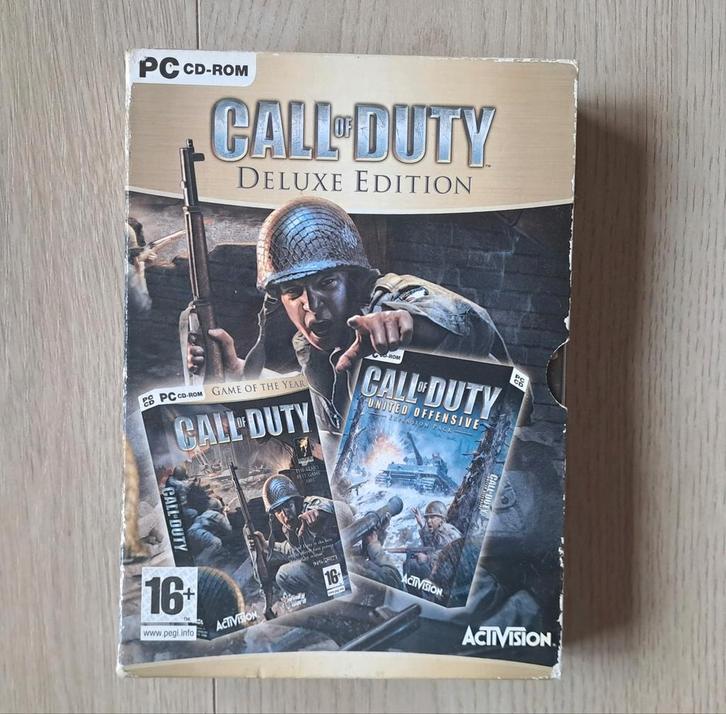 Call of Duty: Deluxe Edition, Spelcomputers en Games, Games | Pc, Zo goed als nieuw, Shooter, 3 spelers of meer, Vanaf 16 jaar