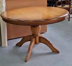 Ronde eettafel 117 cm met bolpoot, Huis en Inrichting, Ophalen, Gebruikt, Landelijk klassiek, Vier personen