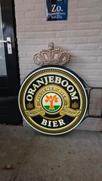 Dubbelzijdige lichtreclame Oranjeboom, Ophalen, Zo goed als nieuw, Reclamebord, Plaat of Schild, Oranjeboom
