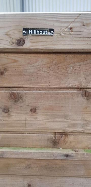 Hillhout schuttingpaneel 2x te koop beschikbaar voor biedingen