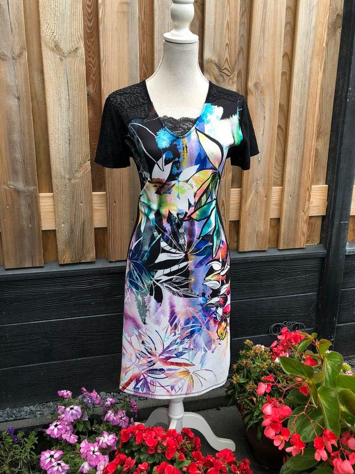 *Viccio Barcelona* Super gaaf Jurkje mt 44 Izgst!, Kleding | Dames, Jurken, Zo goed als nieuw, Maat 42/44 (L), Knielengte, Verzenden