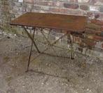 oud ijzeren tafeltje tuintafel bistrotafel inklapbaar, Antiek en Kunst, Curiosa en Brocante, Ophalen