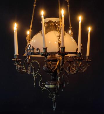 XXL petroleum lamp 173 cm hoog/73 cm diep gratis transport  beschikbaar voor biedingen