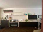 Banzbord kastenwand wit met Wengé kleur, Ophalen, Gebruikt, 300 cm of meer, Minder dan 100 cm