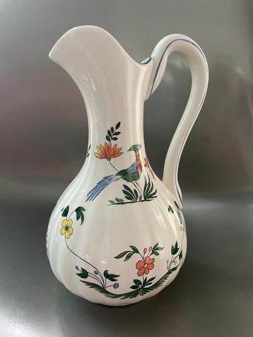 Karaf Gien Oiseaux de Paradis - Grote faience Kan beschikbaar voor biedingen