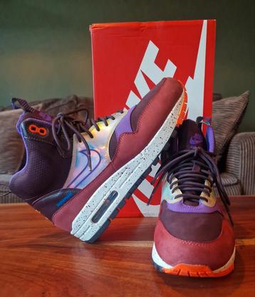 Nike Air Max 1 Mid Sneakerboot D.Burgundy 38.5 Nieuw beschikbaar voor biedingen