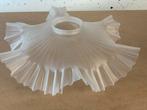 Vintage Glazen Lampenkapjes uit Frankrijk, Huis en Inrichting, Lampen | Lampenkappen, Ophalen, Wit, Rond, Zo goed als nieuw