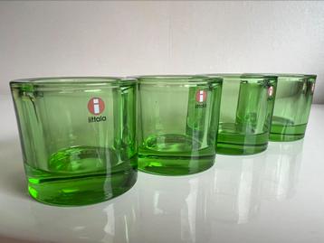 Set 4 Iittala KIVI Marimekko Waxinelichthouder~Appelgroen beschikbaar voor biedingen