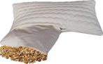 2x spelt hoofdkussen (40x80 cm) met rits, NIEUW - KOOPJE !!, Ophalen, Eenpersoons, Wit, Nieuw