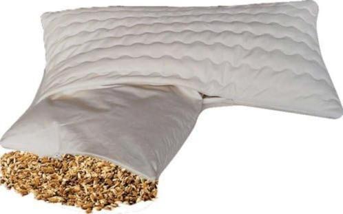 2x spelt hoofdkussen (40x80 cm) met rits, NIEUW - KOOPJE !!, Huis en Inrichting, Slaapkamer | Beddengoed, Nieuw, Kussen, Eenpersoons