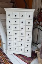 Mooie oude apothekerskast tekoop 28 laadjes!!!, Huis en Inrichting, Gebruikt, 5 laden of meer, Minder dan 100 cm, 25 tot 50 cm