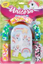 Unicorn Strijkkralenset met bordjes en patronenboekje, Ophalen of Verzenden, Zo goed als nieuw, Knutselen