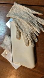 brokant tasje met handschoentjes, Antiek en Kunst, Ophalen of Verzenden