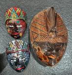 Houten maskers Indonesië Java, Antiek en Kunst, Ophalen of Verzenden