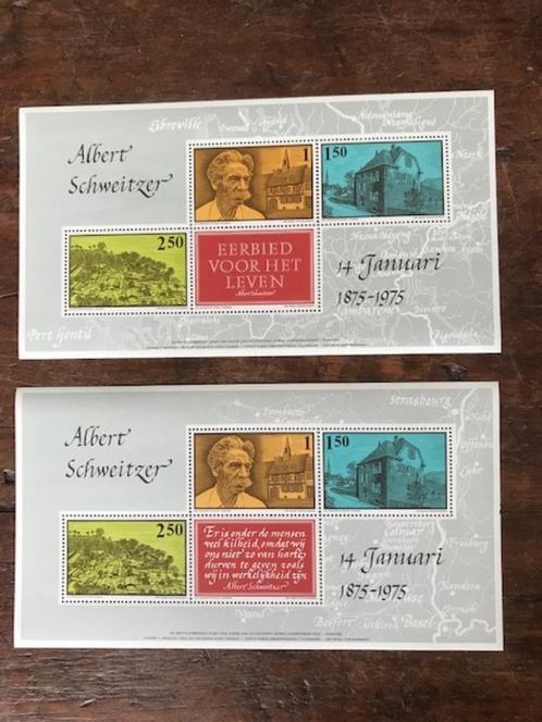 Albert Schweitzer Postzegels Postfris 1875-1975, Postzegels en Munten, Postzegels | Nederland, Postfris, Na 1940, Ophalen of Verzenden