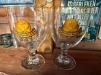 2 Grimbergen Bierglazen, Ophalen of Verzenden, Zo goed als nieuw, Glas of Glazen, Overige merken