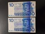 2 x 10 gulden Nederland 1968 jaar set, Ophalen of Verzenden, 10 gulden, Setje