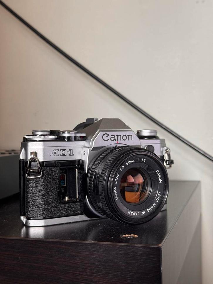 Canon AE-1 Analoge Camera - Top Conditie, Audio, Tv en Foto, Fotocamera's Analoog, Zo goed als nieuw, Spiegelreflex, Canon, Ophalen of Verzenden