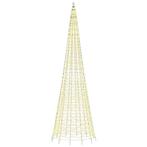 LED-kerstboom aan vlaggenmast 1534 LEDs warm wit 500 cm, Diversen, Kerst, Brd, Nieuw, Ophalen of Verzenden, Bdb