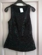 Amisu zwart feestelijk peplum pailletten topje mt S nr 29735, Kleding | Dames, Tops, Amisu, ., Zwart, Ophalen of Verzenden