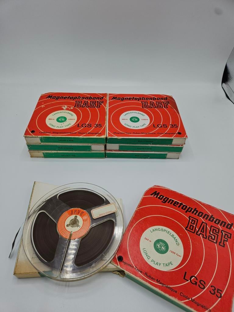 BASF LGS 35 Magnetofoonbanden - Vintage Collectie, Ophalen of Verzenden, Bandrecorder, Met banden
