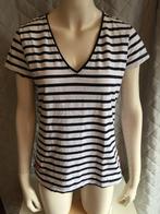 Pelle P gestreept zeilmerk shirt maat M (2B29), Tweedehands verkoop, Tweedehands verkoop, Wit, Ophalen of Verzenden