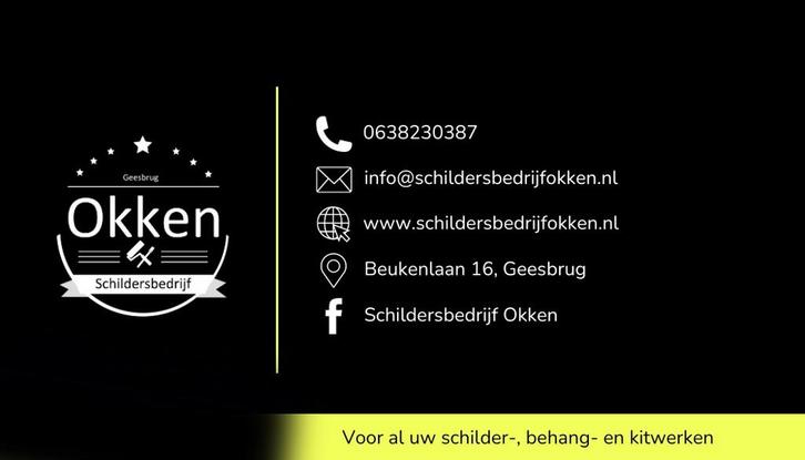 Schildersbedrijf Okken schilder/spuiter gezocht?, Diensten en Vakmensen, Schilders en Behangers, Behangen, Binnenschilderwerk