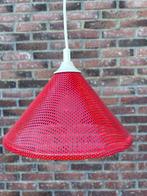 Vintage rode hanglamp uit jaren 70, Huis en Inrichting, Lampen | Hanglampen, Ophalen, Gebruikt, Vintage, jaren 70, Minder dan 50 cm