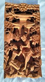 Houten Wandpaneel Bali Snijwerk, Ophalen of Verzenden