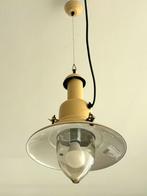 Emaille hanglamp Uccello, Huis en Inrichting, Lampen | Hanglampen, Ophalen, Gebruikt, Glas, Minder dan 50 cm