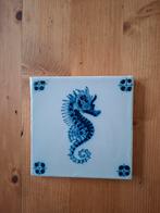 Vintage Keramiek Tegel - Zeepaardje, Ophalen of Verzenden