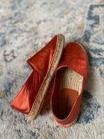 Cuore panico espadrilles leer oranje metalic maat 38, Ophalen of Verzenden, Zo goed als nieuw, Oranje, Espadrilles of Moccasins