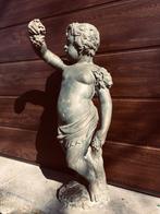 Zeldzaam antiek Bronzen Putto tuinbeeld / standbeeld, Ophalen, Metaal