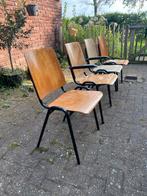 Schoolstoelen 8x, Ophalen, Zo goed als nieuw, Bruin, Vijf, Zes of meer stoelen