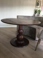 Blanco Eettafel 120CM Mango Walnoot, Ophalen, Mango, Rond, Zo goed als nieuw